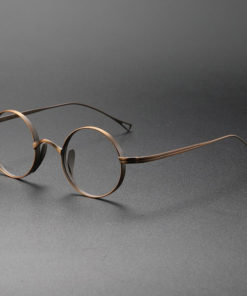 Lightweight Titanium Eyeglass Frames: Kame Mannen Silver