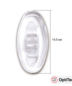 OptiTech Nose Pads for Glasses: Enhanced Comfort, 14.5mm, 2 Pairs with Screw-In Plastic Inserts