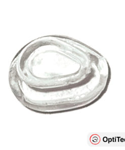 OptiTech Silicone Nose Pads: Comfortable, Pear-Shaped, Clip-On (8mm, 4 Pack)
