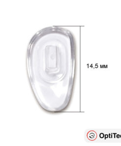 OptiTech Nose Pads for Glasses: Secure, Durable PVC Click-On Set (2 Pairs)