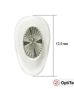 Hypoallergenic OptiTech Nose Pads for Glasses (12mm, 4 Pack)