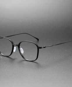 Large Anti-Blue Light Polygonal Glasses Frame: Clear & Non-Slip