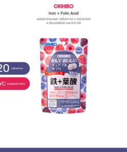 Orihiro Iron, Folic Acid & Vitamin Supplement - 120 x 500mg Tablets