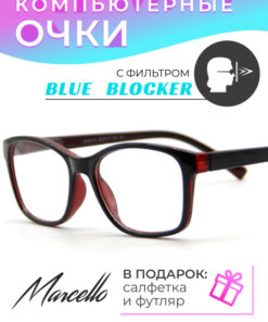 Anti-Glare Computer Glasses | Unisex Blue Light Blocking Glasses with Case