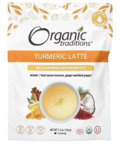 Organic Turmeric & Saffron Latte with Probiotics (150g)
