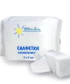 White Disposable Spunlace Wipes (7x7cm, 40gsm), 100 Pack