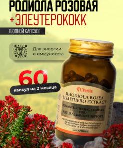 Rhodiola Rosea & Eleuthero Extract: 60 Capsules