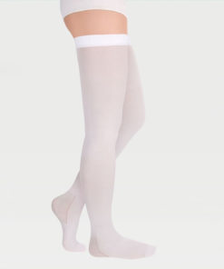 White Compression Stockings, Class 2 Compression