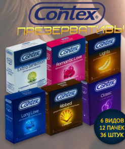 Contex Condoms Variety Pack, 36 Count