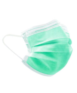 Disposable 3-Ply Green Face Masks
