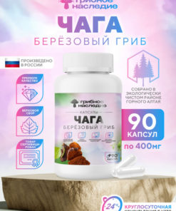 Chaga Capsules: 90 x 400mg Superior Blend