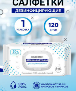 Antibacterial Wet Wipes with Plastic Dispenser (120 Count)