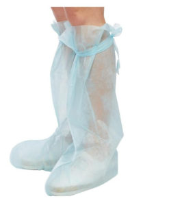Sterile Non-Woven Shoe Covers - High, 55cm, 25gsm
