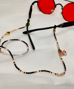 Handcrafted Hematite Eyeglass Chain Holder