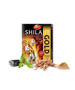 Dabur Shilajit Gold: 10 Capsules with Saffron & Gold - Pure Mumie