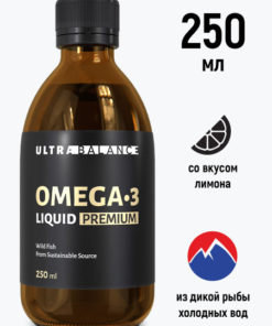 UltraBalance Omega-3 Liquid: Fish Oil for Men, Women, Teens & Kids (250ml)