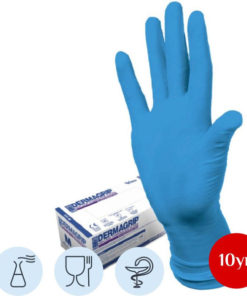 Dermagrip High-Risk Latex Exam Gloves (XL) - 250 Pairs
