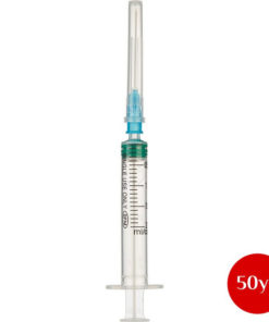 Sterile 2ml 3-Part Syringes with 23G Needles (10/Box, 50 Boxes)