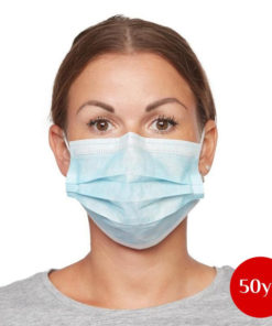 Disposable Blue Medical Face Masks (50 Masks/Box, 50 Boxes)