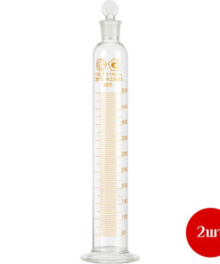 Graduated Cylinder 2-500-2 with Stopper, Glass, 2 Pack (GOST 1770-74)