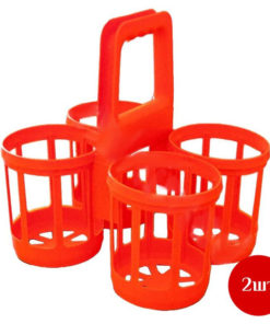 Italy 4-Bottle PP Transport Crate (2 Pack)