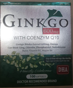 Ginkgo Biloba 600mg, Nattokinase & CoQ10 (100 Capsules) - Vietnam