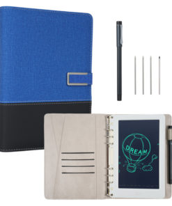 Smart Pen & Lined Leather A5 Notebook: Real-Time Sync for Business