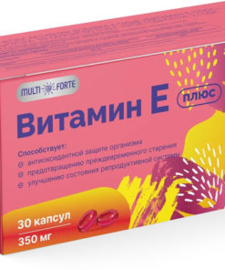 Multiforte Vitamin E Plus 350mg (30 Capsules)