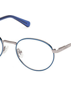 Guess GU 50167 092 Blue Oval Metal Men's Eyeglass Frames