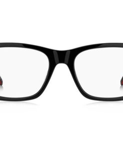 Hugo HG 1201 807 Black Acetate Rectangular Men's Eyeglass Frames