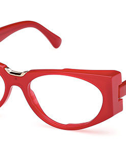 Max Mara MM 5158 066 Red Oval Plastic Women's Eyeglass Frames