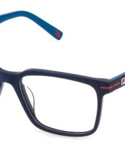 Fila VFI872 C03 Blue Square Acetate Men's Eyeglass Frames