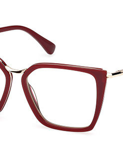 Max Mara MM 5151-B 069 Burgundy Cat Eye Metal Women's Eyeglass Frames