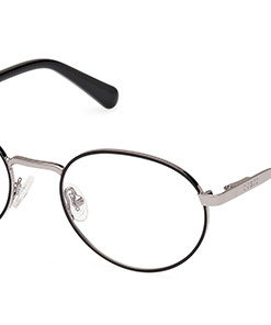Guess GU 50167 005 Grey Oval Metal Men's Eyeglass Frames