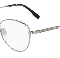 Lacoste L2289 771 Silver Cat Eye Metal Women's Glasses Frame