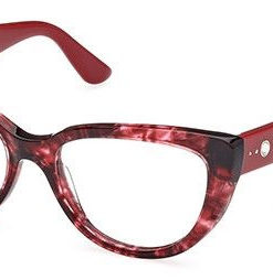 Guess GU 50175 068 Red Cat Eye Plastic Women's Eyeglass Frames
