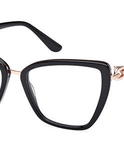 Guess GU 50180 001 Black Cat Eye Plastic Women's Eyeglass Frames