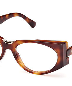 Max Mara MM 5158 052 Brown Oval Plastic Women's Eyeglass Frames