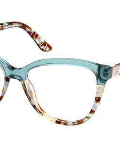 Guess GM50011 Women's Cat Eye Blue Plastic Eyeglass Frames