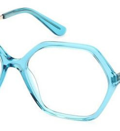 Guess GU 50149 087 Blue Hexagonal Plastic Women's Eyeglass Frames