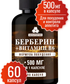 Berberine & Vitamin B6 for Weight Loss & Cholesterol Support (60 Capsules)
