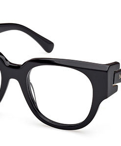 Max Mara MM5183 001 Black Round Plastic Women's Eyeglasses