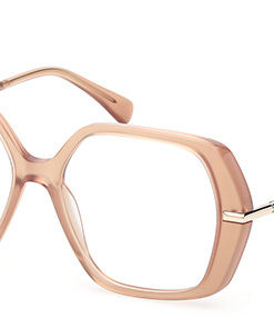 Max Mara MM 5175 045 Pink Hexagonal Plastic Women's Eyeglass Frames