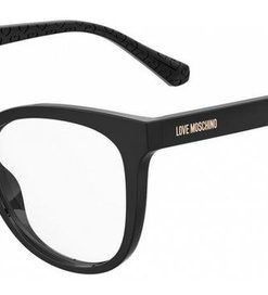 Moschino Love MOL635 807 Black Cat Eye Acetate Women's Eyeglass Frames
