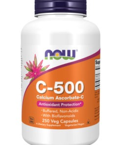 Vitamin C 500mg Capsules - 250 Count (High Potency Ascorbate)