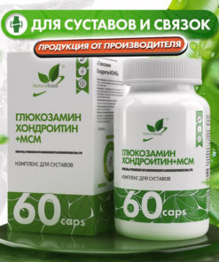 Glucosamine Chondroitin MSM 786mg Supplement for Joints, Cartilage, & Skin (60 Capsules)
