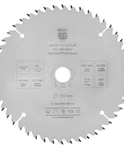 BERGER 185mm x 20/16mm 48T Wood Cutting Saw Blade (BG1644) - Clean Cut