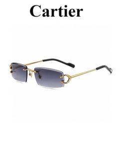 Cartier CT0465S Retro & Rimless Sunglasses
