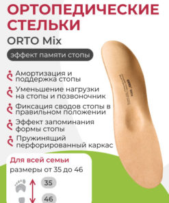 Orthotic Insoles with Memory Foam - Size 36 - Flat Foot Prevention