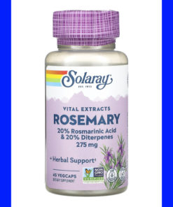 Solaray Rosemary Supplement - 45 Capsules